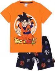 Vanilla Underground Dragon Ball Z Unisex Kids Short Sleeve Short Leg Pyjama Set Orange Goku 12-13 Years