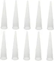 Gatuida 10pcs Caulking Nozzle Tips Glue Applicator Precision Sealing Tool for Efficient Joint Filling for Various Caulking Tasks and Projects