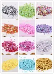 3mm AB Heart Sequins Colorful Loose Sequin Nail Art Glitter Craft Paillettes 10g