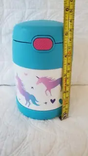 Thermos Bottle - Soup Container With Spoon - Unicorn And Heart - New