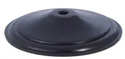 B&P Lamp Black Finish Wooden Vase Cap