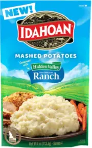 Idahoan Mashed Potatoes Seasoned with Hidden Valley Ranch