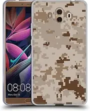 Head Case Designs Marpat Desert Military Camouflage Series 2 Soft Gel Case and Matching Wallpaper Compatible with Huawei Mate 10