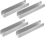 HAPINARY 4pcs Pet Isolation Fence Playpen Pet Dog Gate Flange Bracket Fixed Gate Safety Hammer Pedals Gate Trailer Vents Equipment Trays Duct Vents Silver Steel