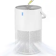 Poat Air Purifiers for Home Large Rooms up to 990 ft², True HEPA Air Purifier for Bedroom Pets with Fragrance Sponge, Timer, 28dB low Quiet, Air Filter Cleaner for Smoke, Odor, Dander, Pollen (White)