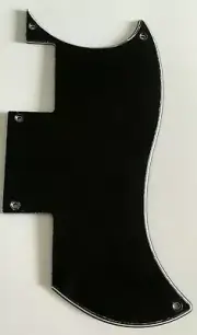Guitar Parts Guitar Pickguard For Epiphone SG Special Style,3 Ply Black