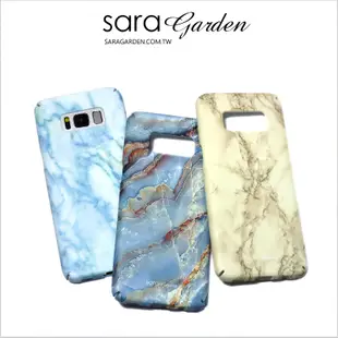 【Sara Garden】客製化 全包覆 硬殼 蘋果 iPhone6 iphone6s i6 i6s 手機殼 保護殼 淡藍大理石