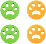 4PCS Pet Hair Remover Hair Catcher,For Laundry Reusable Silicone Lint Catcher...