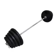 Total 171kg - 220cm Olympic Barbell Weight Set - Rubber Coated Weight Plate