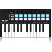 M-WAVE MIDI Keyboard Controller - USB Bluetooth - 25 Key, 16 Pads, Knobs