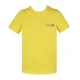 在飛比找遠傳friDay購物優惠-ARMANI JEANS 網眼印花圓領短袖T恤-黃