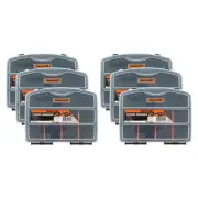 6x Supercraft Organiser 190mm 8 Compartments Rack Small Parts/Screws Storage
