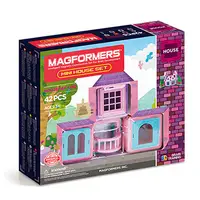 在飛比找PChome24h購物優惠-【Magformers 磁性建構片】迷你屋42pcs ACT