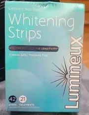 NEW Lumineux Oral Teeth Whitening Strips 42 strips 21 treatments