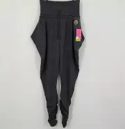 Zumba NWT Wear Women's Mash Up Harem Pants Yoga Dance Workout Size Medium Gray