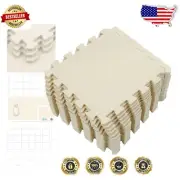 Customizable 18-Tile Interlocking Puzzle Mat - Perfect for Playrooms & Gyms