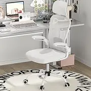 [Mimoglad] Office Chair, High Back Ergonomic Desk Chair with Adjustable Lumbar Support and Headrest, Swivel Task Chair with flip-up Armrests for Guitar Playing, BIFMA Passed