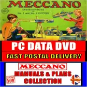 400+ Meccano Manuals SuperModel leaflets & 1000+ Construction Plans 06-89 PC-DVD