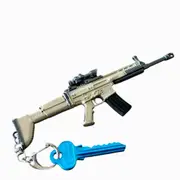Miniature Toy SCAR FN Replica Diecast Gun Model Keychain