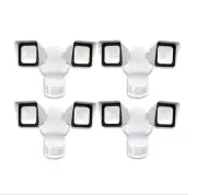 4-Pk 24W Led Outdoor Security Light with Motion Sensor 5000K Adjustable head
