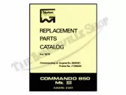 1975 850 Norton Commando Parts Book PN# 00-5756