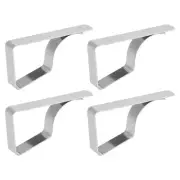 Tablecloth Clips 61mm x 31mm 430 Stainless Steel Table Cloth Holder Silver 8 Pcs