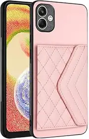 Case Compatible with Nothing CMF Phone 1 Wallet Cover [PU Leather + Shell + Card Slot] Magnetic Clasp Kickstand Pink