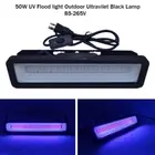 50W UV 395nm led Floodlight 85-265VAC Outdoor waterproof Ultravilet Black Lamp