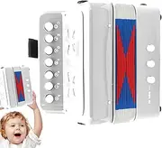 Accordion Toy for Children - Accordion Sound Toy, Musical Instrument, Portable Small Accordion with 7 Buttons for Beginners, and Girls from 3 Years, Birthday Gift