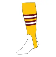 TCK Baseball Stirrups Medium (200I, 5in) Gold, Cardinal, White