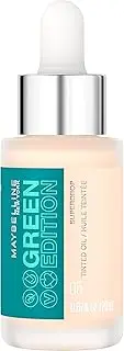 Maybelline Green Edition Superdrop Tinted Oil Makeup, Adjustable, Natural Coverage, 16 Shades, Formulated With Jojoba and Marula Oil, 05, 0.67 fl oz