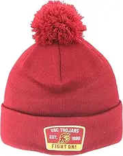 ZHATS NCAA Officially Licensed Pom Beanie Patch Switchback Team Color