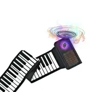 61 Keys Roll Up Piano Keyboard, Portable Piano With Storage Bag, Foldable Key...