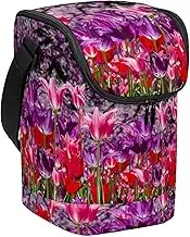 Lunch Bag Women,Lunch Box for Men,Small Lunch Bag,Adult Lunch Box,Purple Flower Field