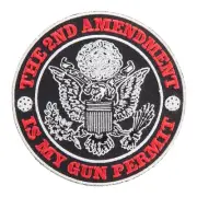 2nd Amendment Is My Permit Patch, Gun Rights Patches