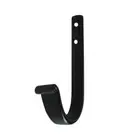 Black Rack Towel Coat Robe Hook Alloy Wall Mounted Clothes Coat Hanger Hooks