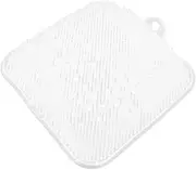 Shower Foot Scrubber Mat Transparent Foot Cleaner with Suction Cups for Exfoliation and Massage Enhances Circulation and Comfort for All Ages