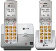 EL51203 2 Handset DECT 6.0 Cordless Home Phone Full-Duplex Handset Speakerphone,