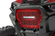 Steel Grille for 2017-2018 Polaris RZR Turbo 1000 XP + 10" LED Light Bar RZR Red