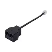 RJ11 Telephone With 1/2 Cable 6P4C Detachable Four Core RJ14 Telephone Line Adap