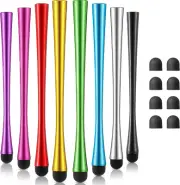 Outus 8 Pieces Waist Stylus Pens with Rubber Tips Stylus Pens for Screen Compati