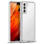 ZUSLAB Galaxy S21 FE 5G Case Slim Hybird Shockproof Translucent Protective Cover for Samsung - Clear