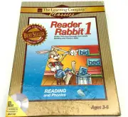 Reader Rabbit 1 1996 Edition Reading/Phonics PC-CD The Learning Company NOS