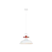 CLA Lighting NARVIK Dome with Copper Highlight Pendant Light - White