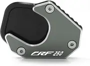 Foot Extension Pad for CRF 250 Rally CRF250L 2017-2023 Motorcycle CNC Kickstand Foot Side Stand Extension Pad Support Plate Enlarge Stand (Color : Titanium)