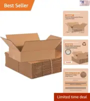 Heavy Duty Shipping Boxes - Extra 16x12x4 - 25 Pack Value Bundle