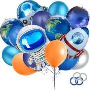 23 pcs Galaxy Space Balloons Large Outer Space Cartoon Balloons Inflatable Rocke