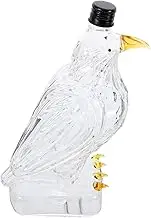 MOKKHNB Pigeon Shaped Glass Bottle Elegant Decorative Liquors Container for Whiskey Versatile for Home Decor and Collectibles Sturdy Glass Design for Use