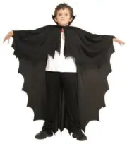 Rubie's Costume Co Vampire Cape Child Costume, Black, One Size Size, Black