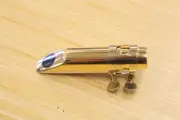Hawk By Bari Saxophone Mouthpiece # 4 soprano and alto sax brass in 18k gold
